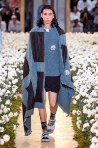 Model on the catwalk