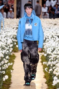 Model on the catwalk