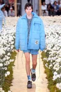 Model on the catwalk