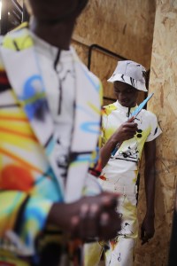 Backstage at Off-White Men's SS 2020, photographed in Paris on June 19th, 2019.