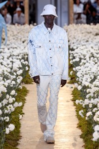 Model on the catwalk