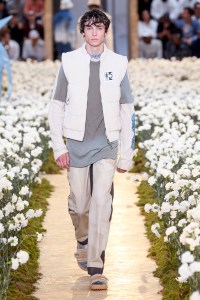 Model on the catwalk