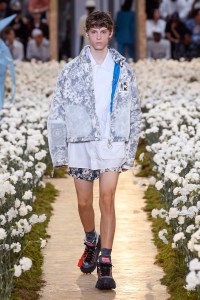 Model on the catwalk