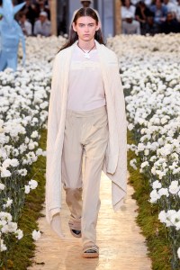 Model on the catwalk