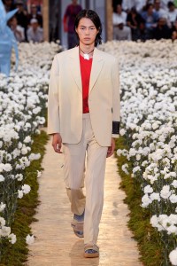 Model on the catwalk