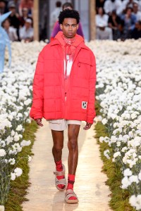 Model on the catwalk
