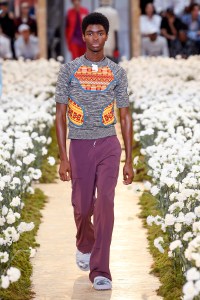 Model on the catwalk