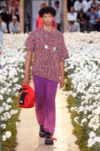 Model on the catwalk