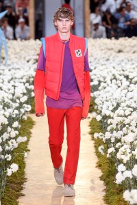 Model on the catwalk