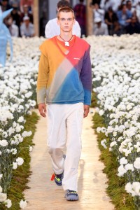 Model on the catwalk