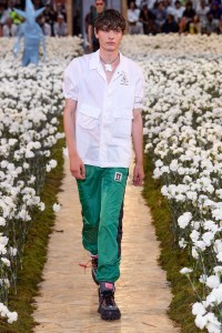 Model on the catwalk