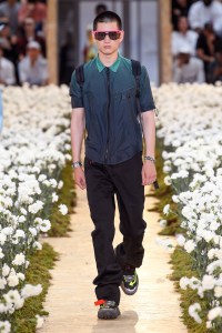 Model on the catwalk