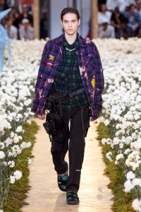 Model on the catwalk