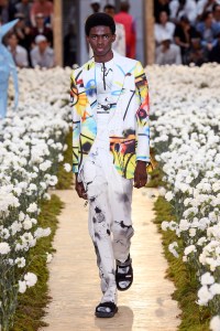 Model on the catwalk