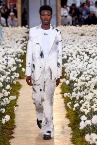Model on the catwalk