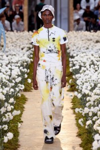 Model on the catwalk