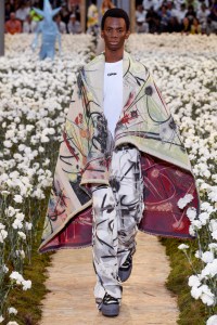 Model on the catwalk