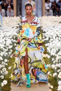 Model on the catwalk