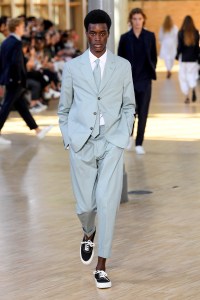 Model on the catwalk