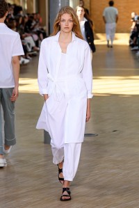 Model on the catwalk