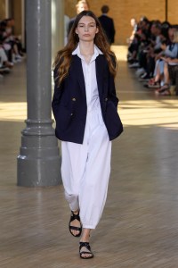 Model on the catwalk