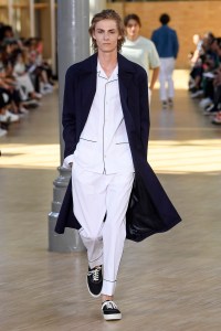 Model on the catwalk