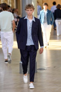 Model on the catwalk