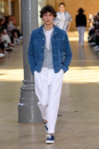 Model on the catwalk