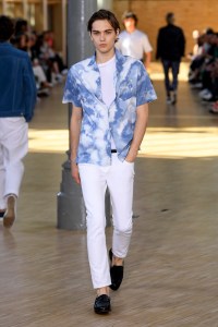Model on the catwalk