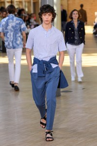 Model on the catwalk
