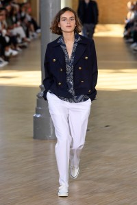 Model on the catwalk