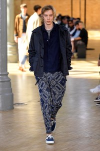 Model on the catwalk