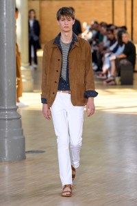 Model on the catwalk