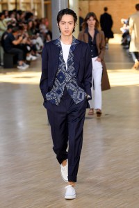 Model on the catwalk