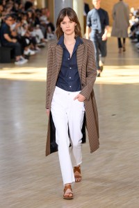 Model on the catwalk