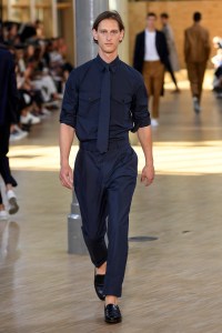 Model on the catwalk