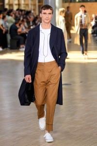 Model on the catwalk