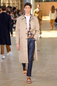 Model on the catwalk