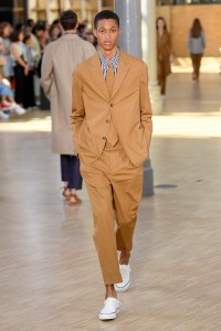 Model on the catwalk