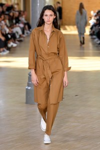 Model on the catwalk