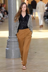 Model on the catwalk