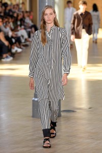 Model on the catwalk