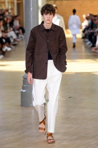 Model on the catwalk