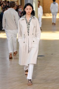 Model on the catwalk