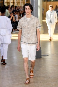 Model on the catwalk