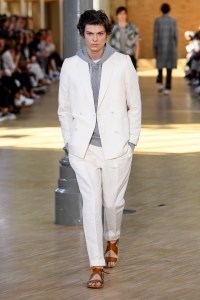 Model on the catwalk