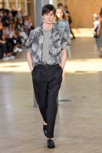 Model on the catwalk