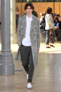 Model on the catwalk