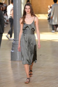 Model on the catwalk