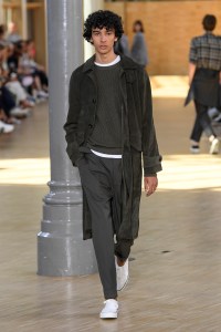 Model on the catwalk